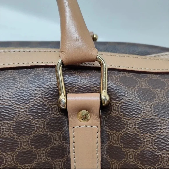 CELINE Hand Bag Brown PVC - Picture 6 of 8